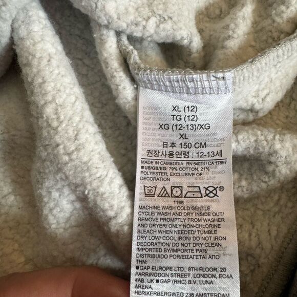 GAP Kids Girls Relaxed Graphic Sweatshirt | GAP 1969 | Grey | Size Xl (12) - Picture 8 of 8